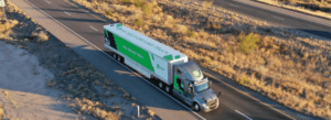 The TuSimple self-driving truck is pictured in this undated handout photo obtained by Reuters May 20, 2019. TuSimple/Handout via REUTERS