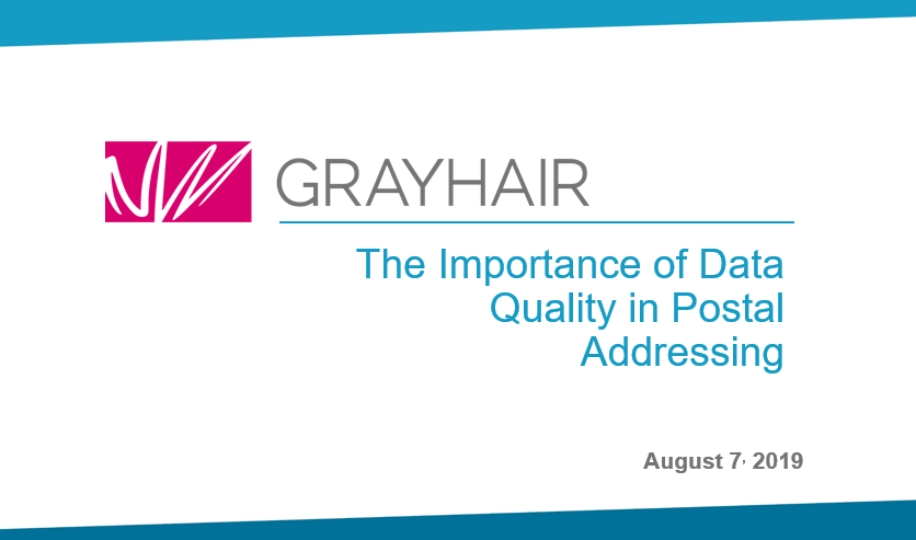 The importance of data quality in postal addressing webinar